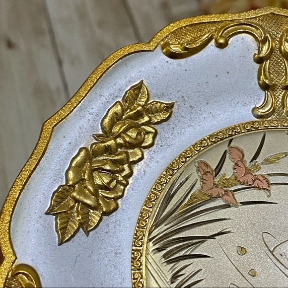 Vintage Chokin Art Japan 5” Musical Plate plays Memory - Picture 6 of 14